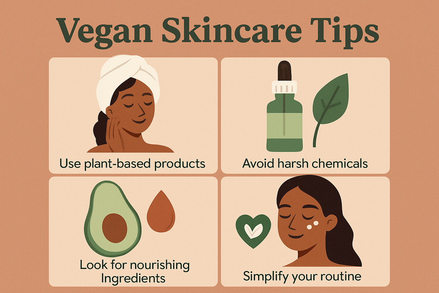 morning and evening vegan skincare routine - vegan skincare tips