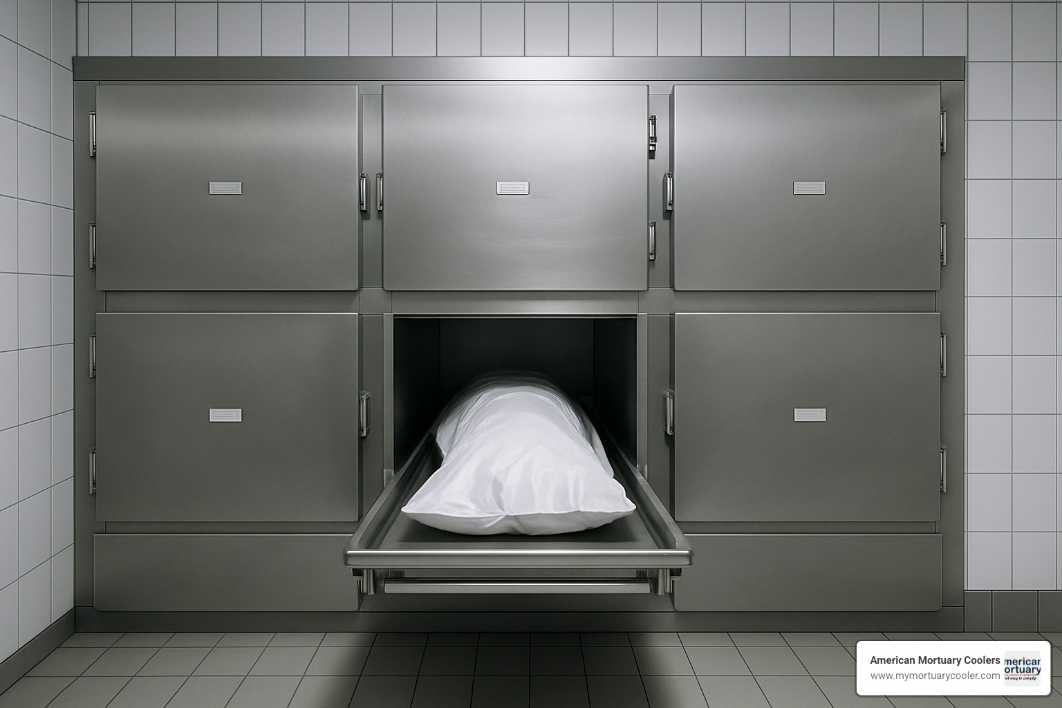 mortuary cold chamber with optional monitoring system - mortuary cold chamber