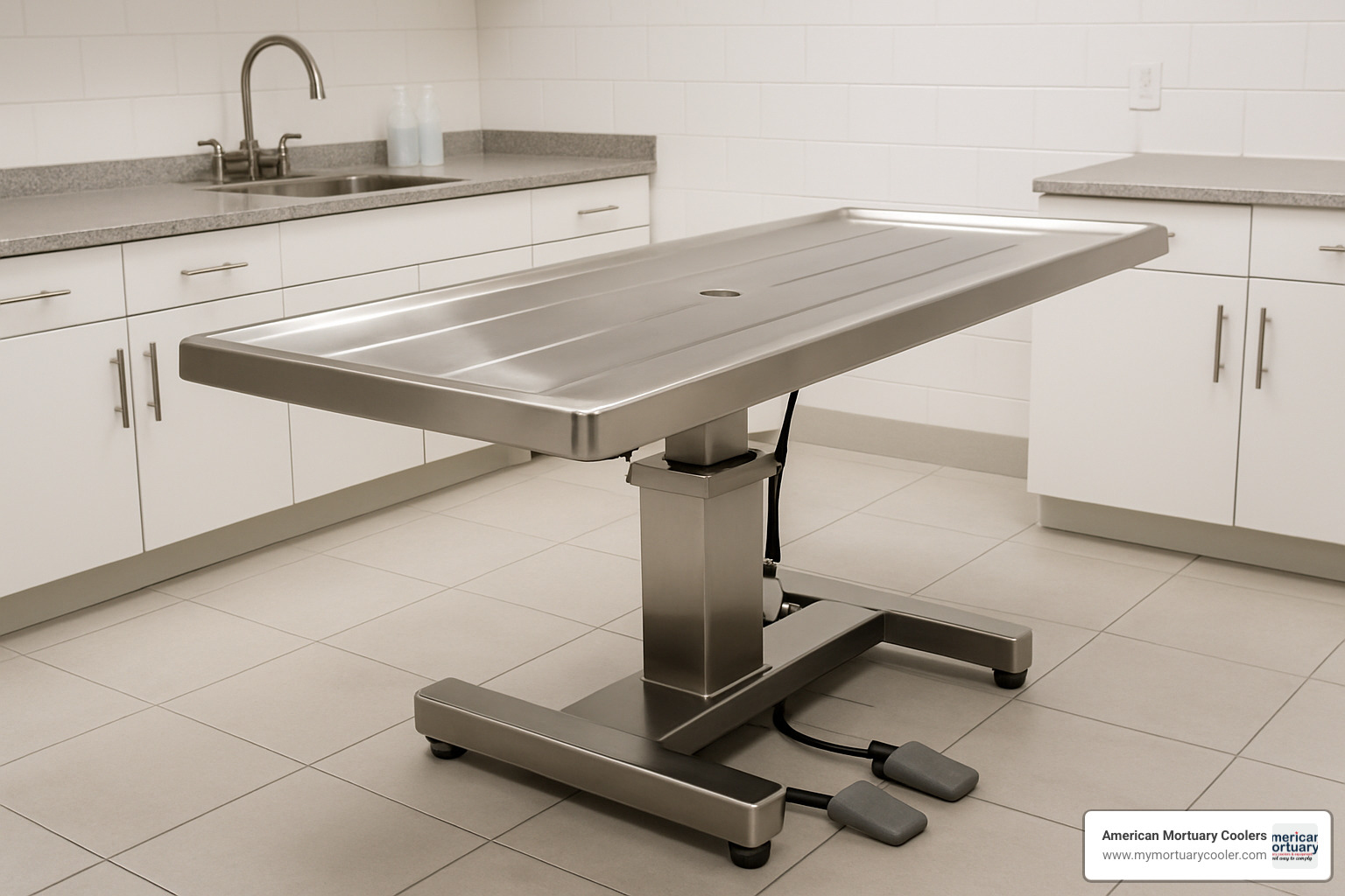 hydraulic embalming table - FuneralSourceOne.com Top Supplier