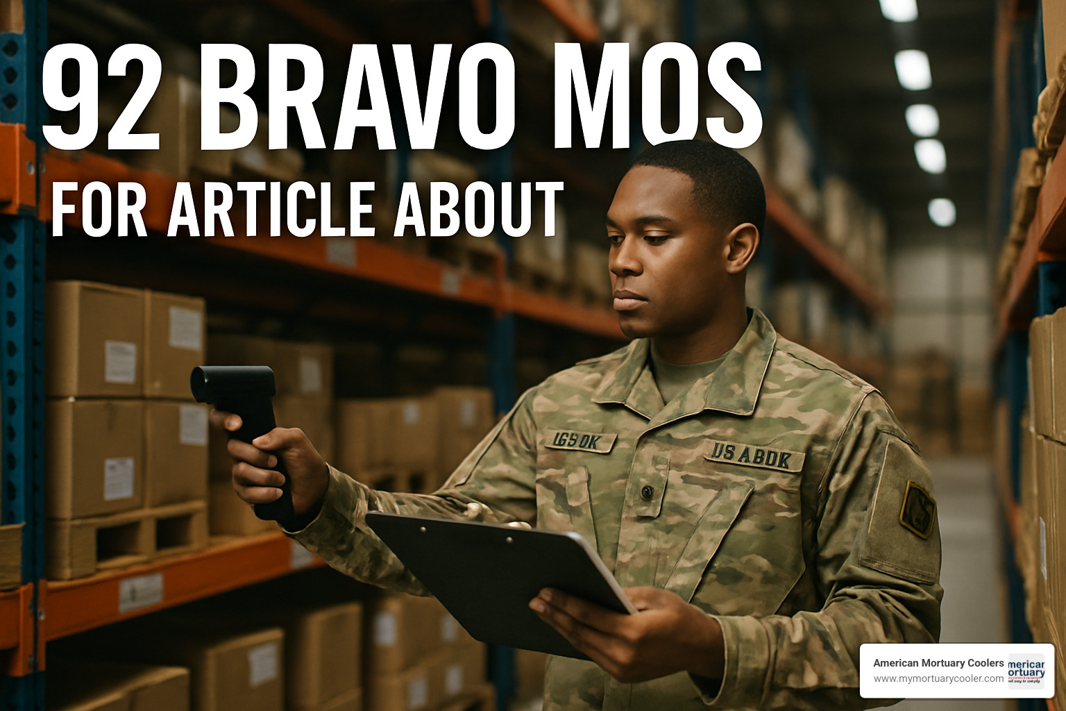 Soldier receiving laboratory certification badge from commanding officer during formal ceremony - 92 bravo mos