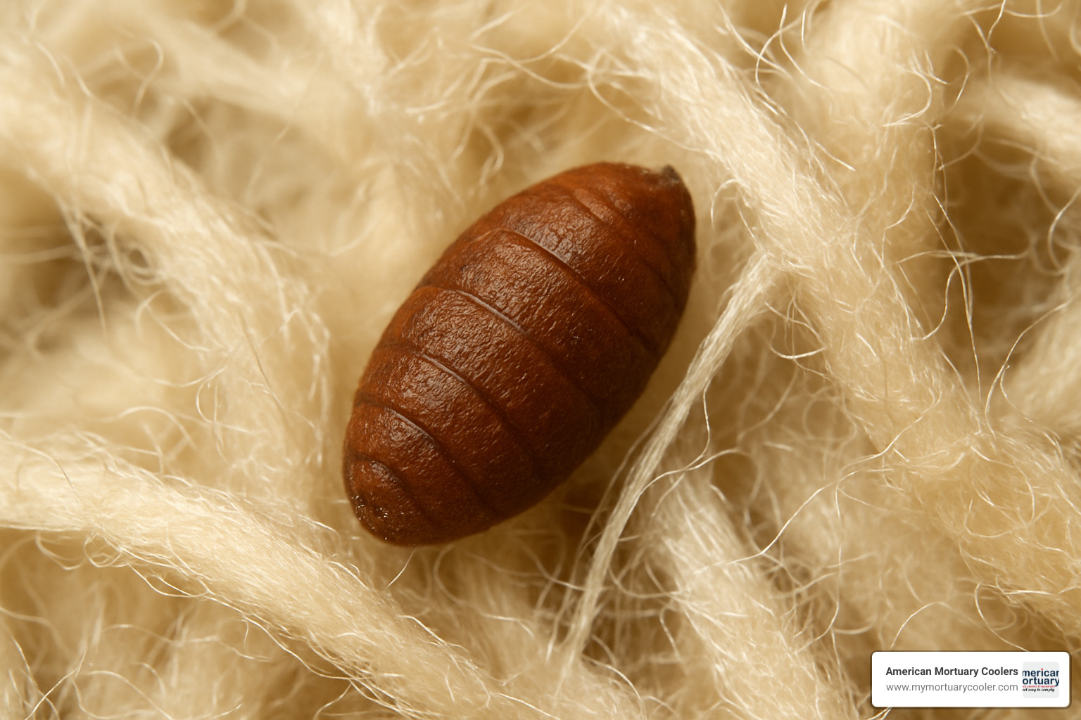 ked pupa attached to wool fiber - ked meaning