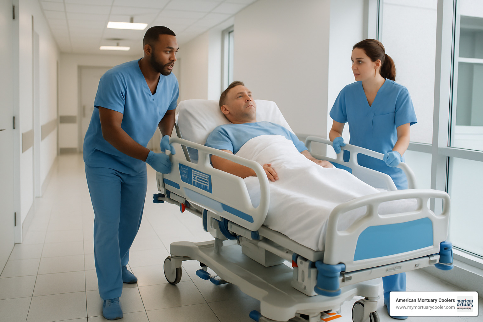 patient transport on modern gurney - gurneys medical