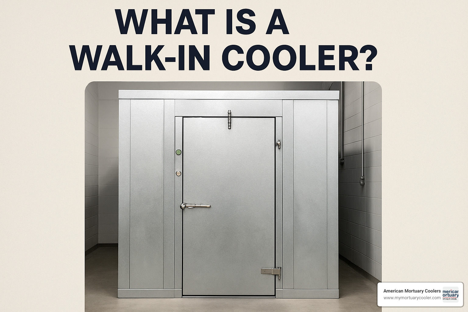 walk-in cooler installation site preparation - what is walk-in cooler