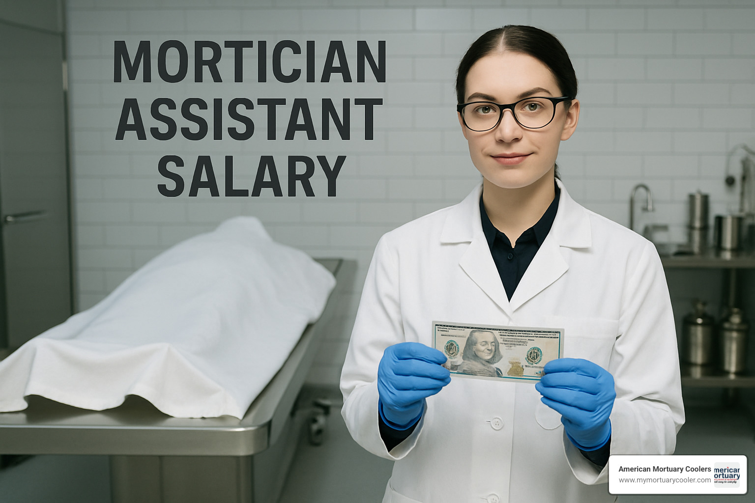 salary comparison map showing regional variations across the United States - mortician assistant salary