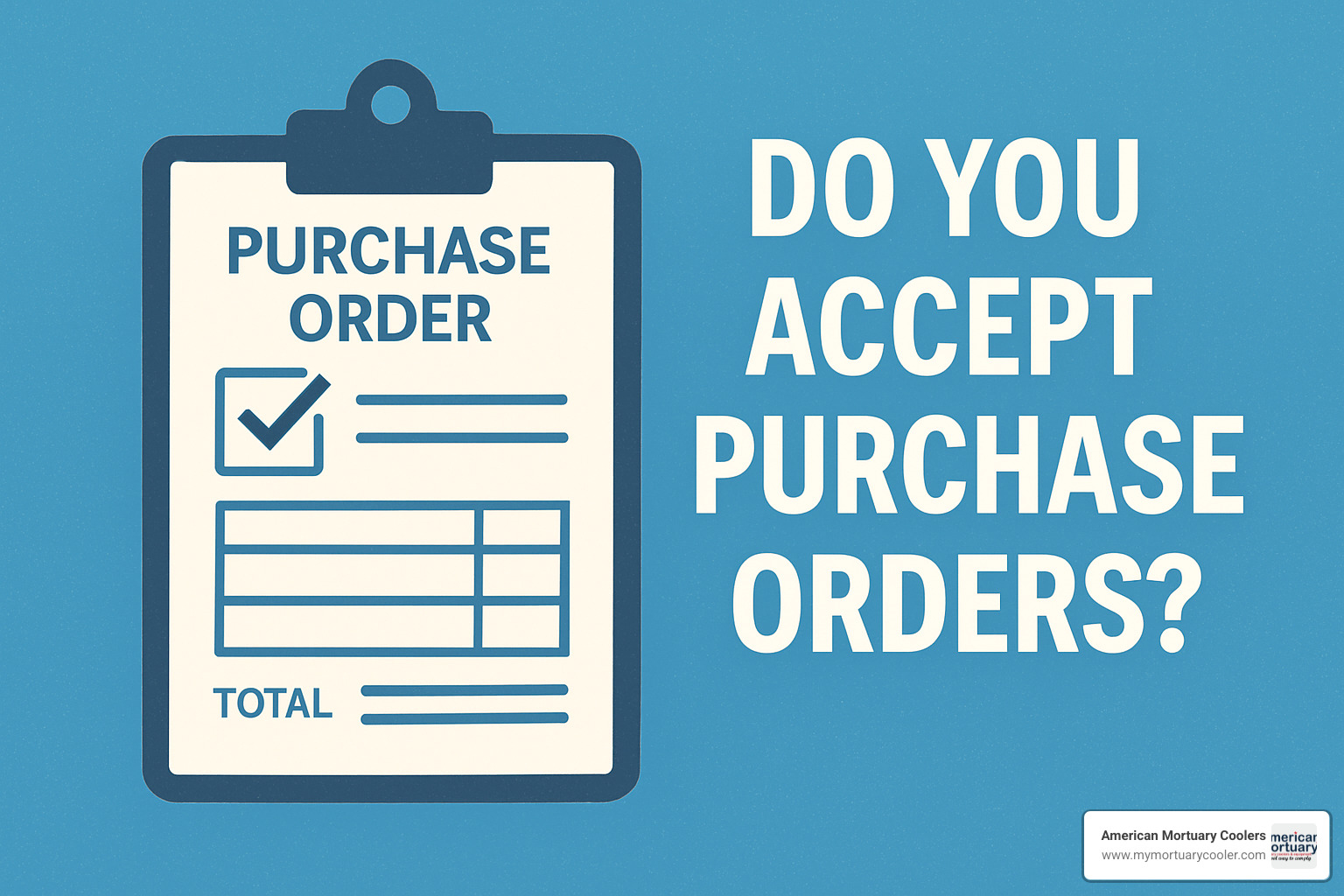 pros and cons chart - do you accept purchase orders