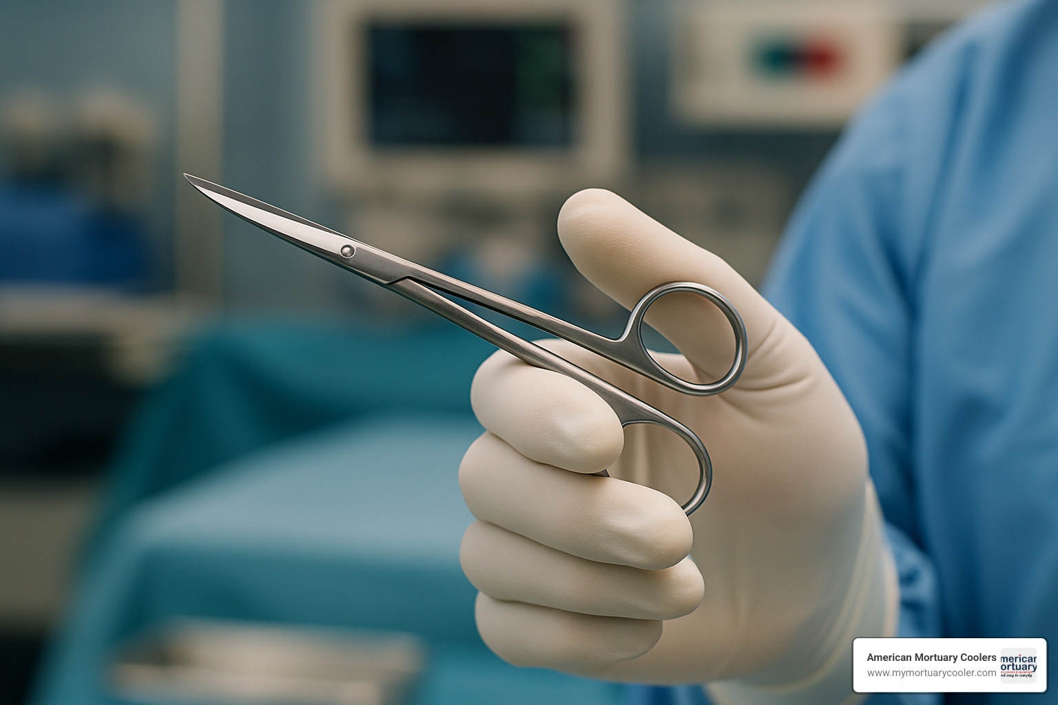 Stevens tenotomy scissor held in surgeon's hand demonstrating proper grip and positioning - tenotomy scissor