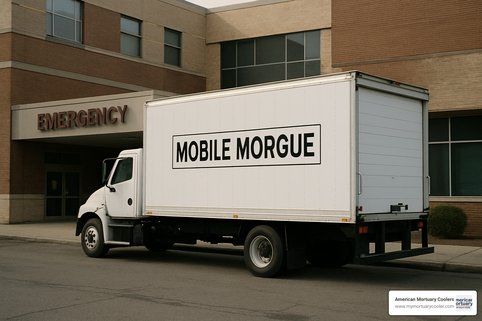 mobile morgue truck - who works at a morgue