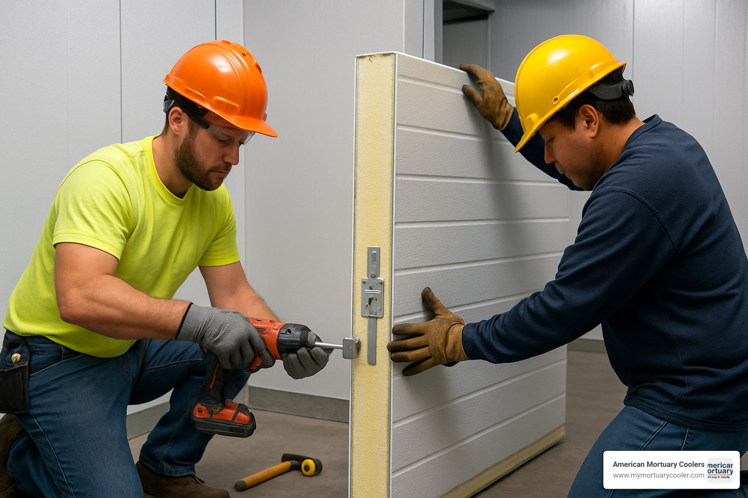 freezer room panel installation - freezer room