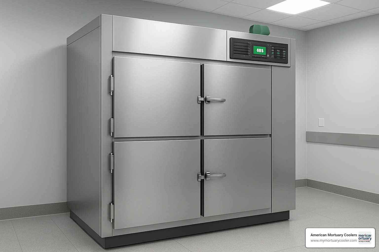 Modern mortuary cooling equipment designed for sustainable funeral practices - can human bodies be composted