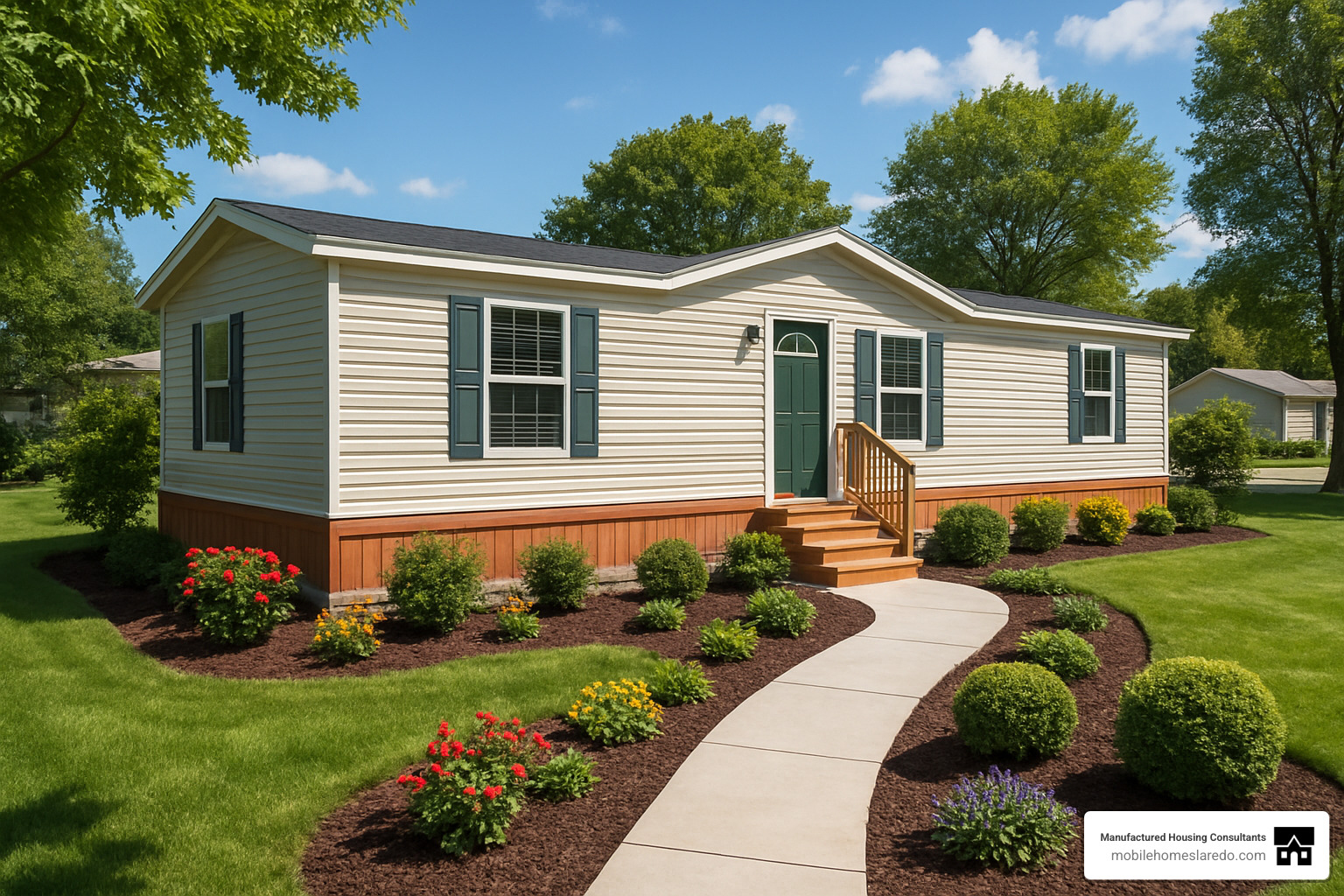 stunning exterior change with new skirting and landscaping - remodeled single wide stunning exterior change with new skirting and landscaping - remodeled single wide