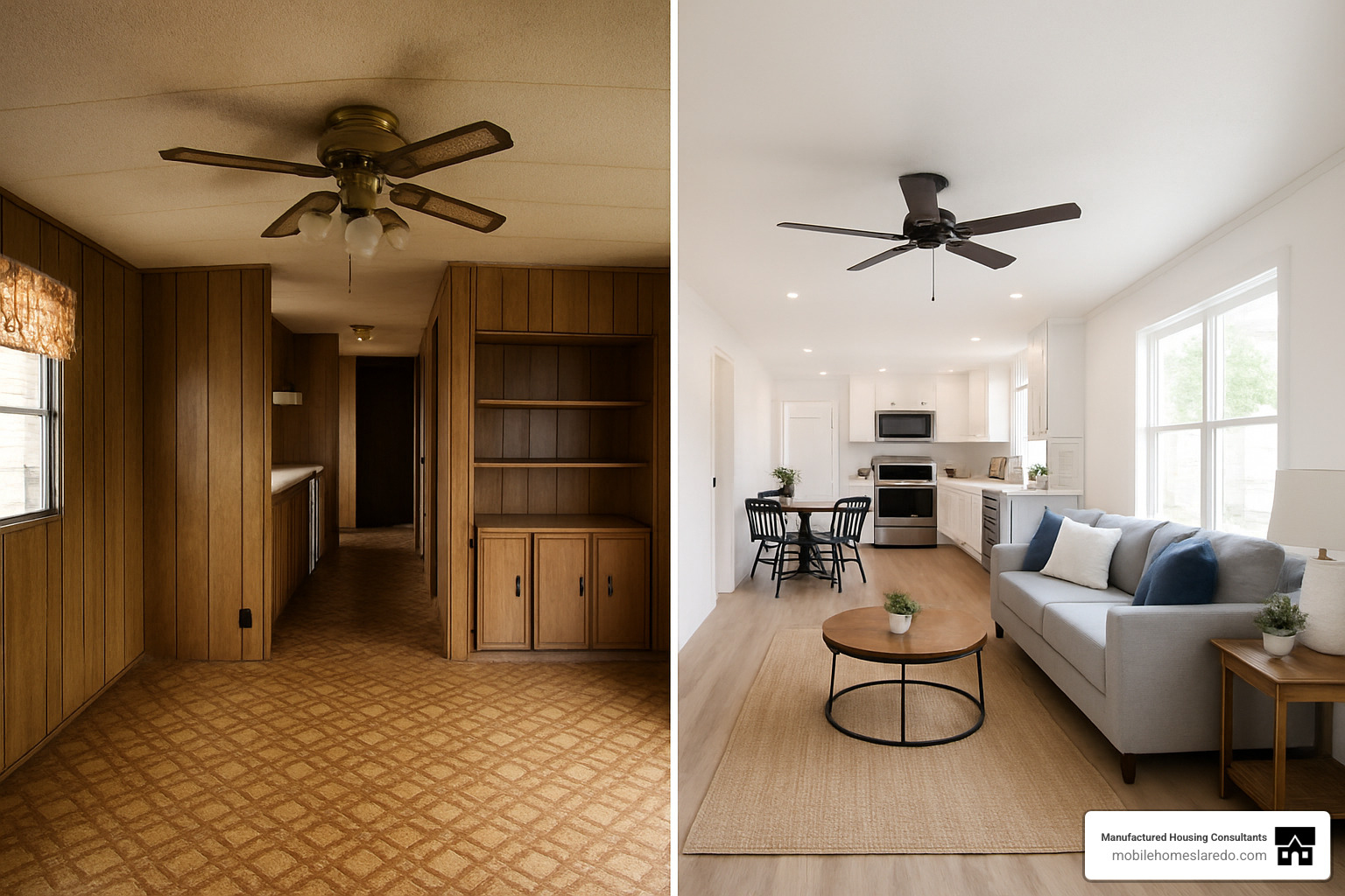 dramatic before and after interior change - remodeled single wide dramatic before and after interior change - remodeled single wide