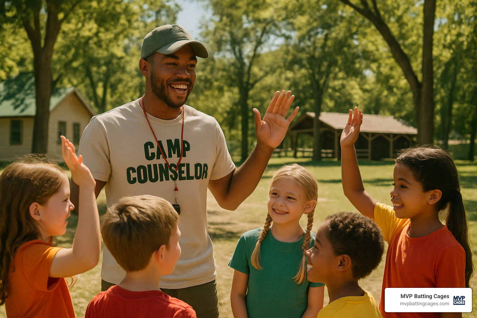 counselor leading group - Chandler summer camps