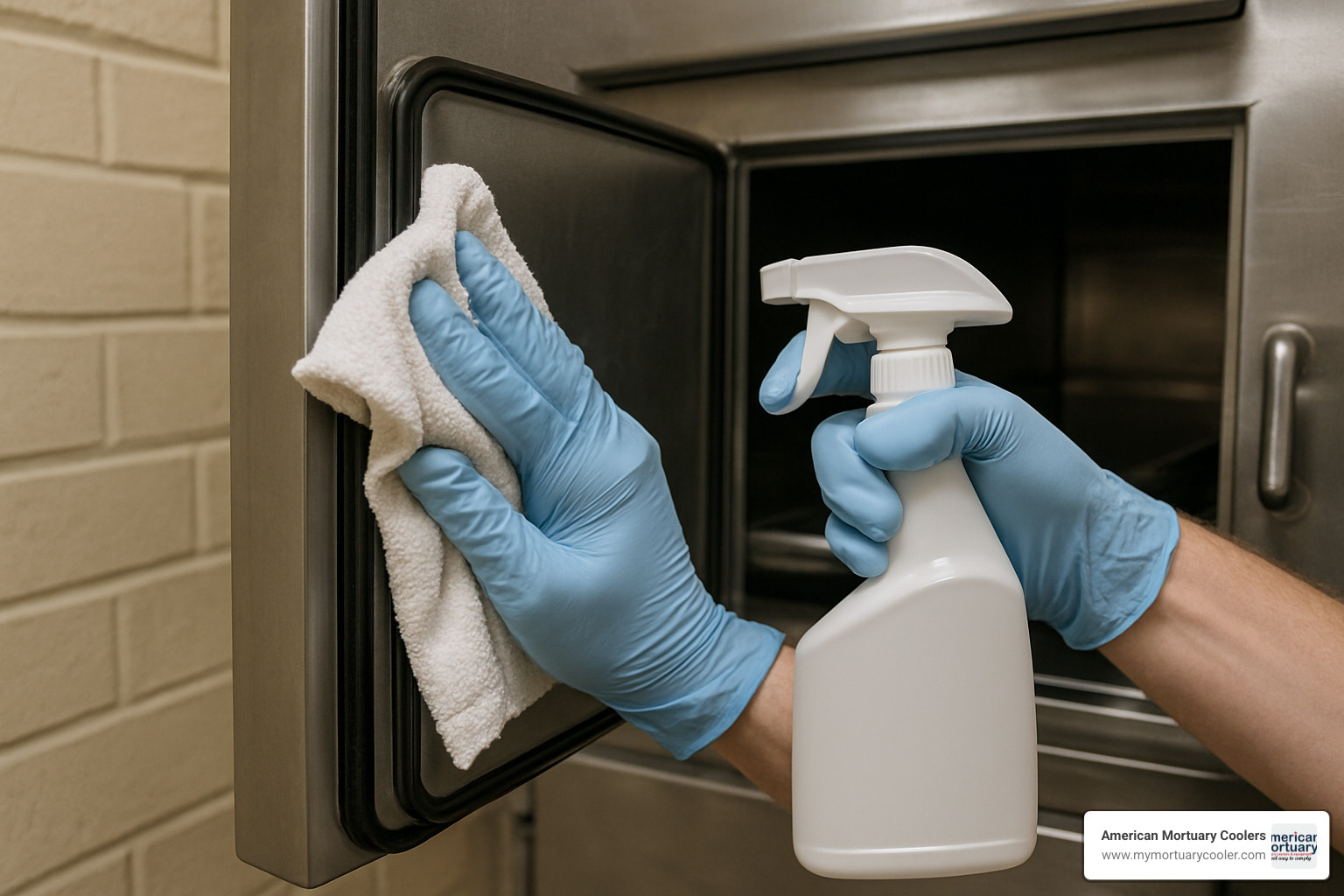 Proper gasket cleaning technique - 4 body cooler for funeral homes