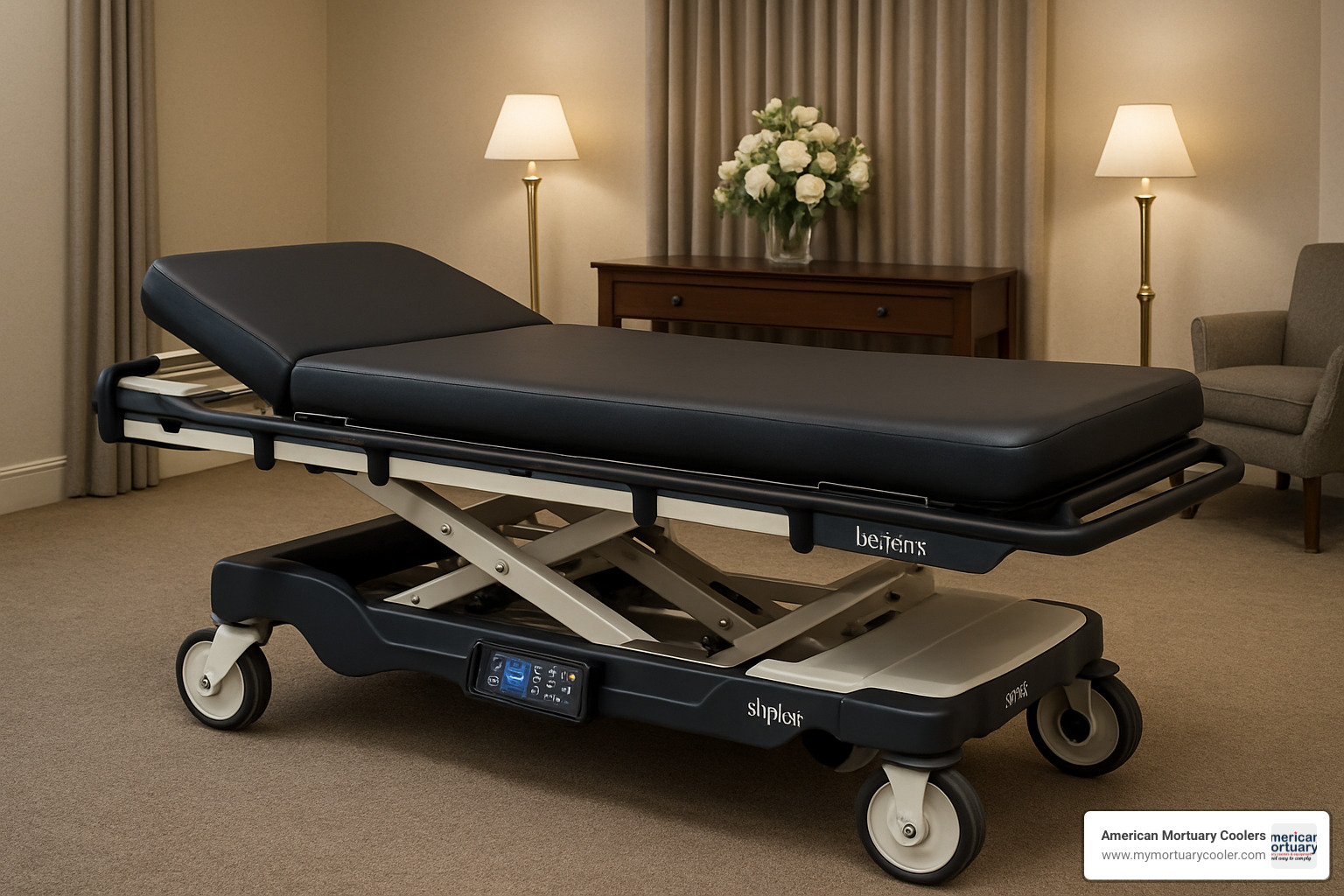 Advanced bariatric stretcher with electronic controls - Affordable Funeral Supplies & Mortuary Equipment