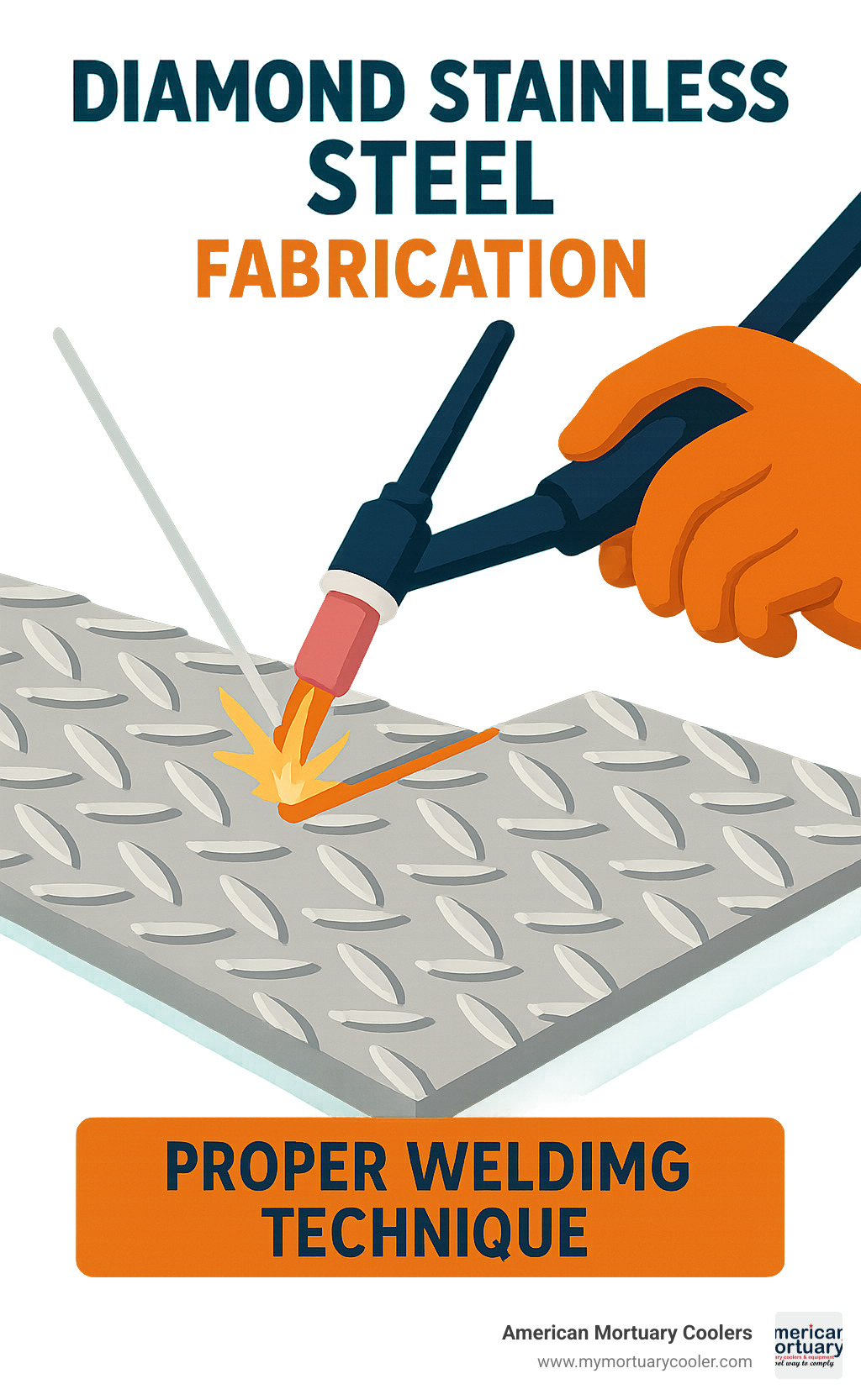 Diamond stainless steel fabrication showing proper welding technique - diamond stainless steel infographic 