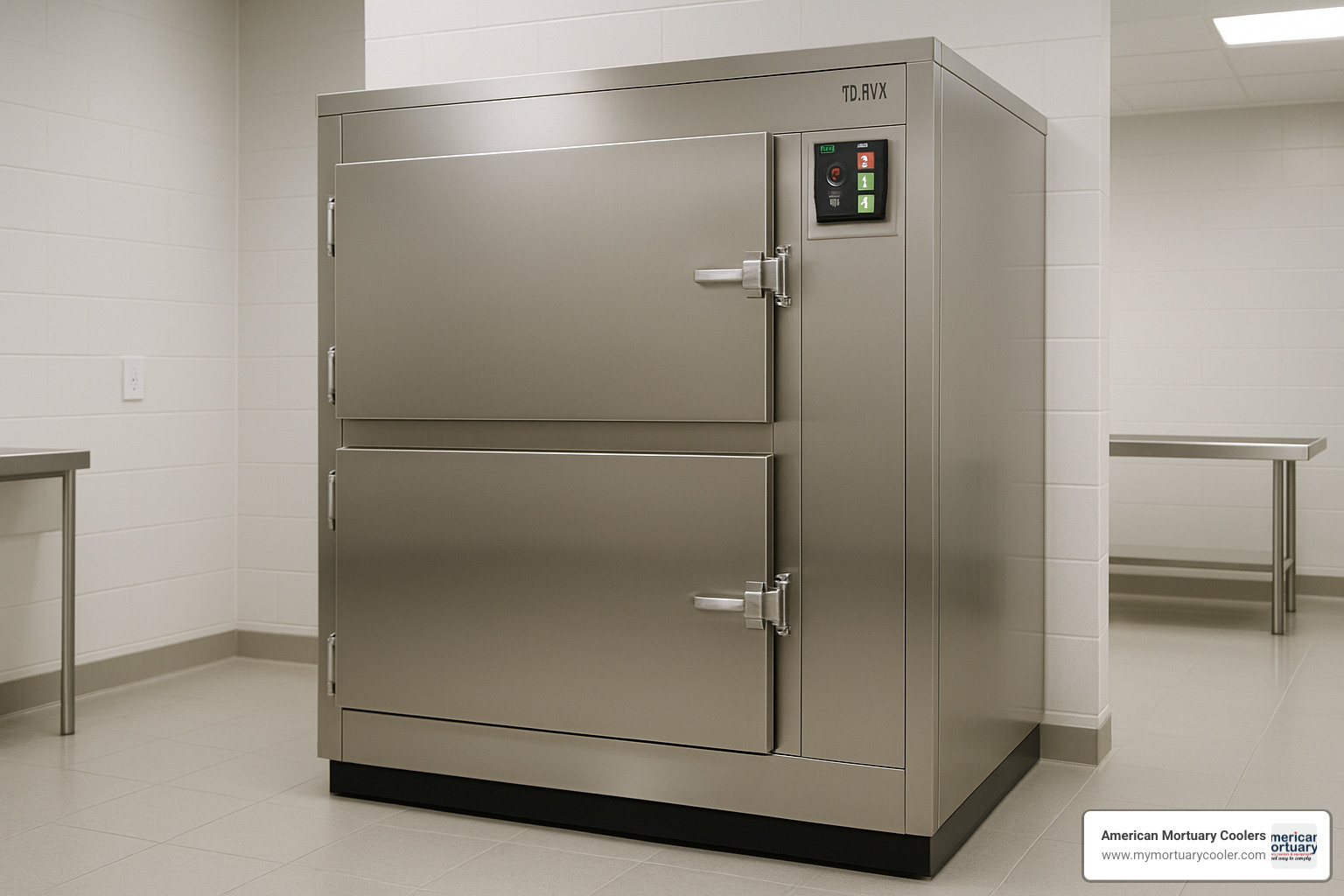 2BR mortuary cooler model - www.americanmortuarycooler.com