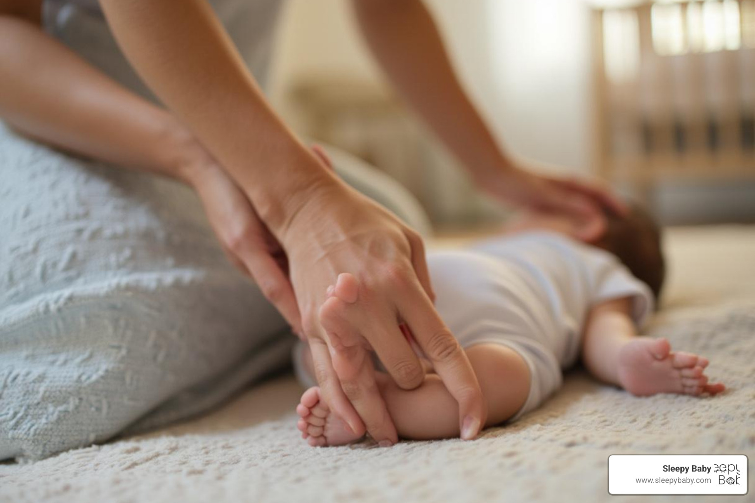 Gentle infant massage techniques for better sleep - natural baby sleep aid