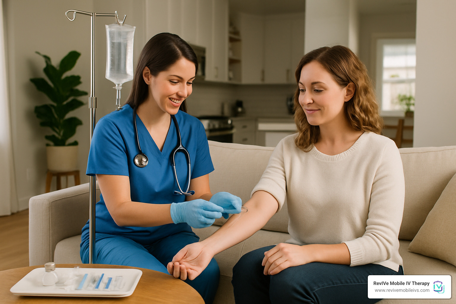 mobile IV therapy setup - infusions for health