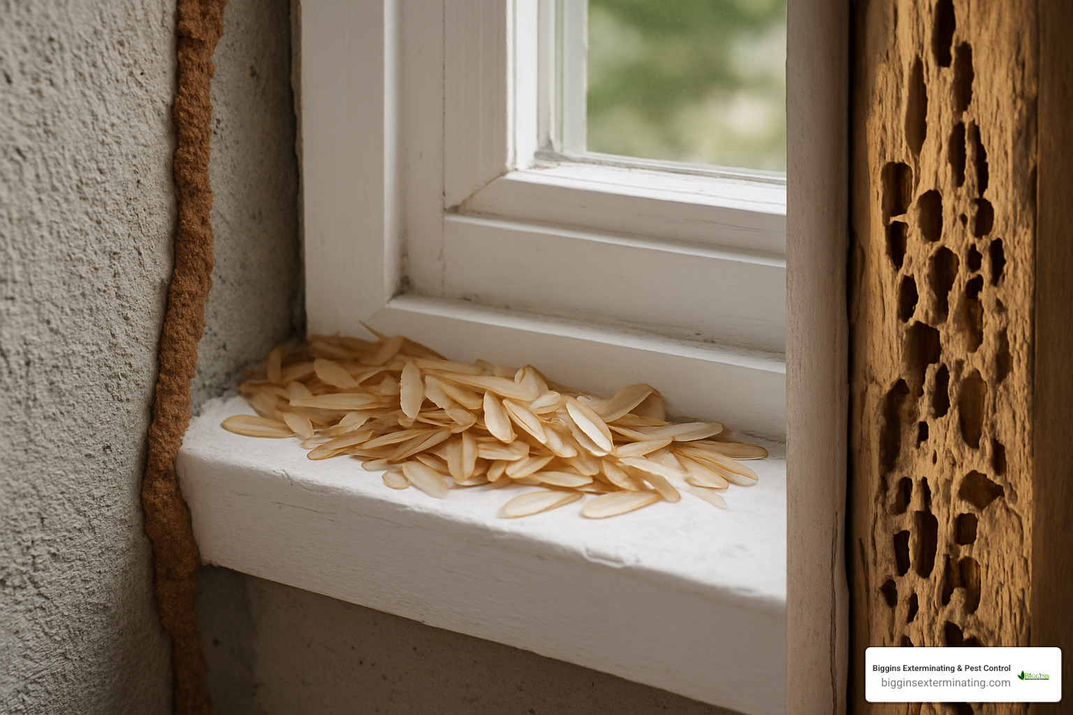 signs of termite infestation - subterranean termites