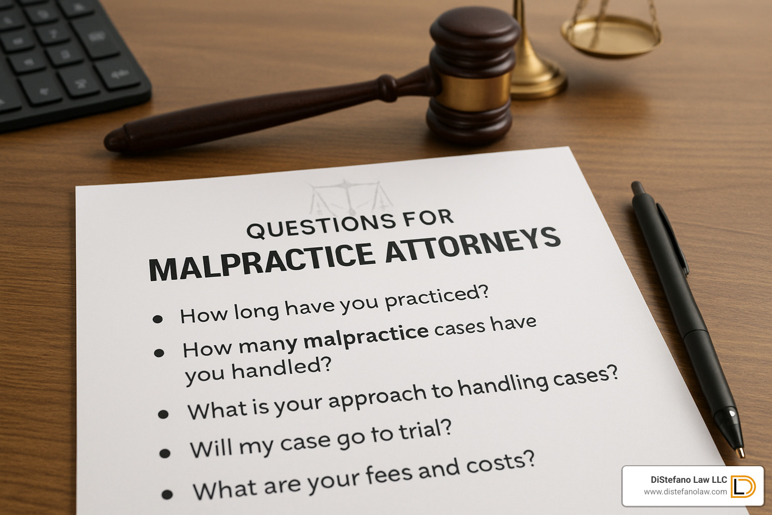 interview checklist with questions for malpractice attorneys - malpractice attorney Fort Lauderdale