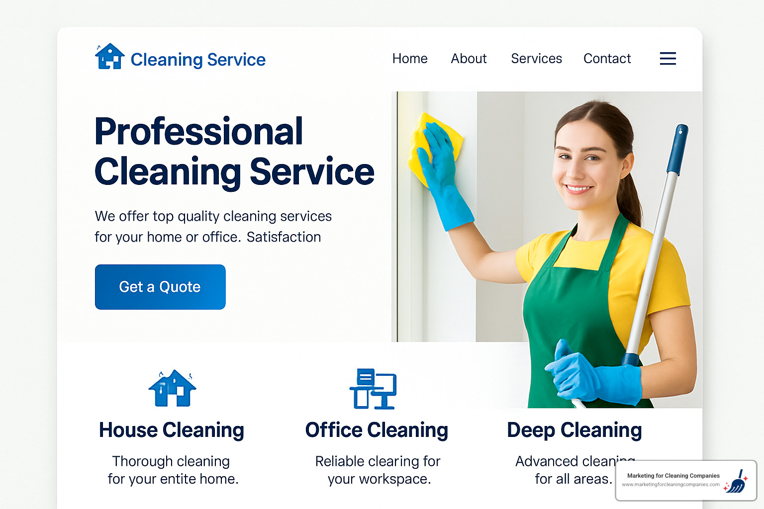 pastel themed cleaning service homepage - cleaning service web design pastel themed cleaning service homepage - cleaning service web design
