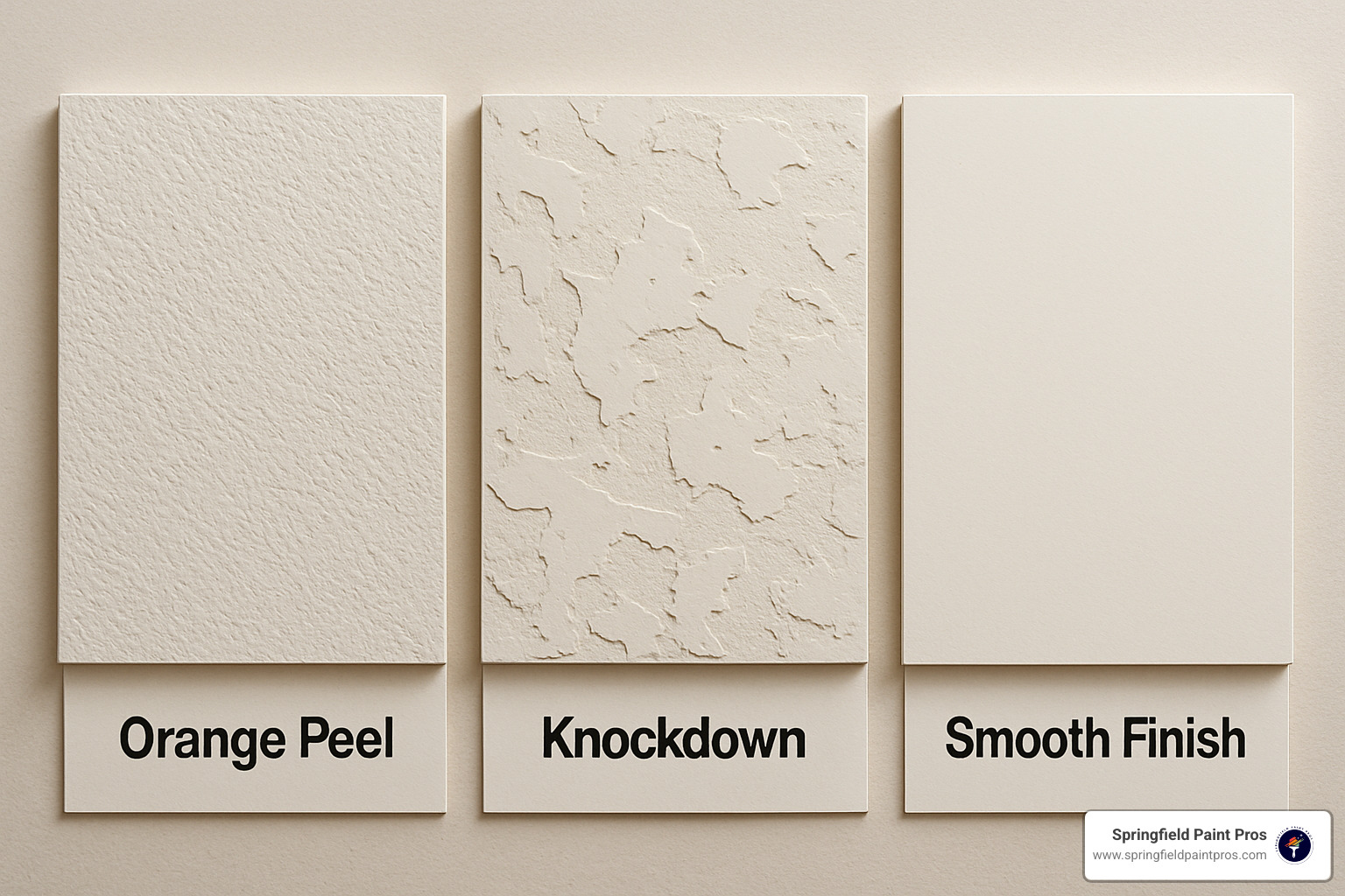 various drywall texture samples - drywall finishing springfield