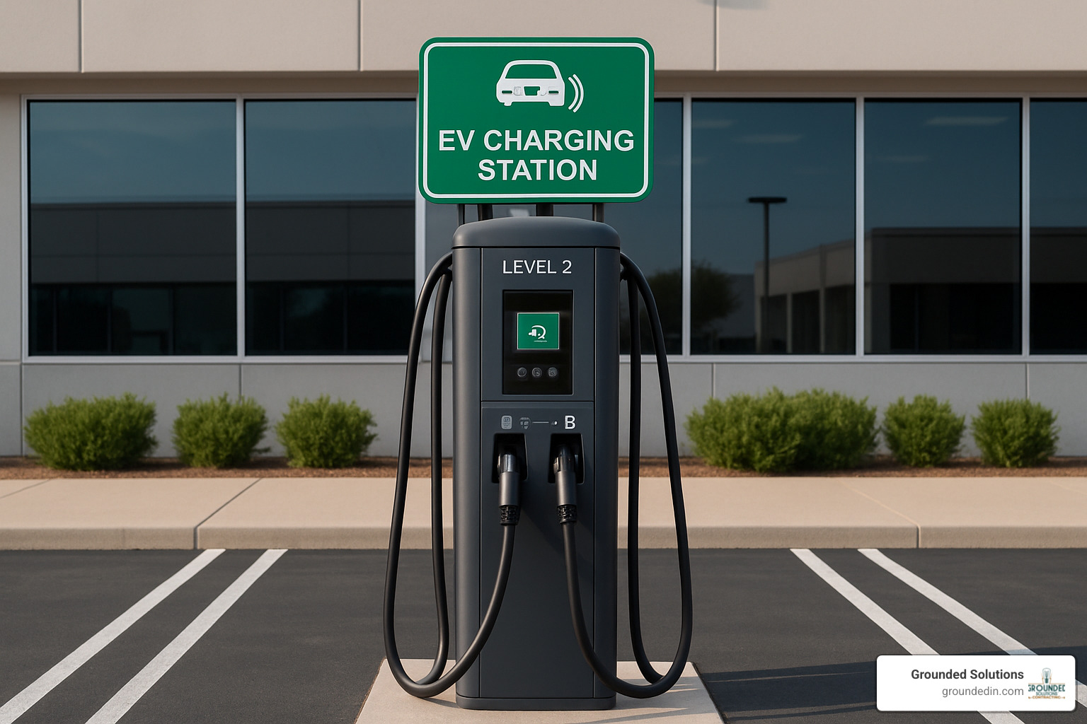 Level-2 commercial EV charger - Mooresville Electrician
