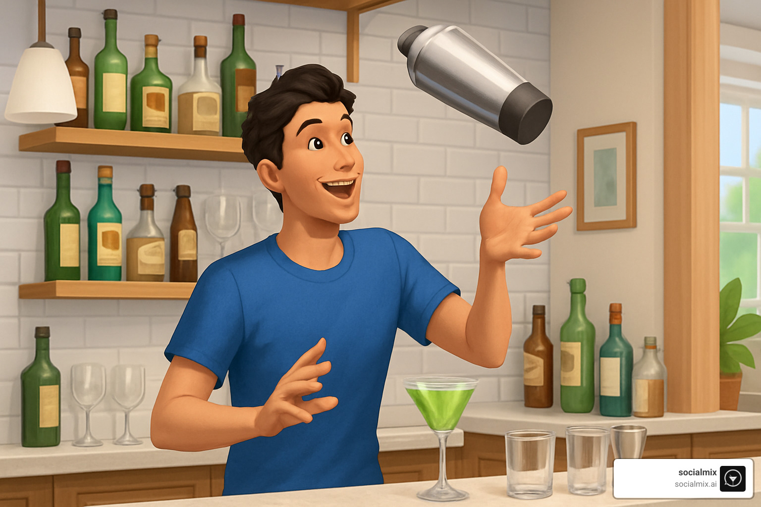 bar tricks practice - how do you become a mixologist in sims 4