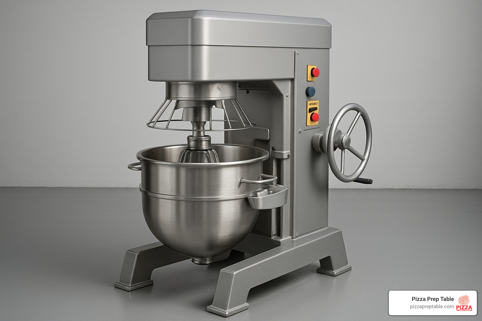 size comparison showing different mixer capacities from countertop to industrial floor models - industrial planetary mixer