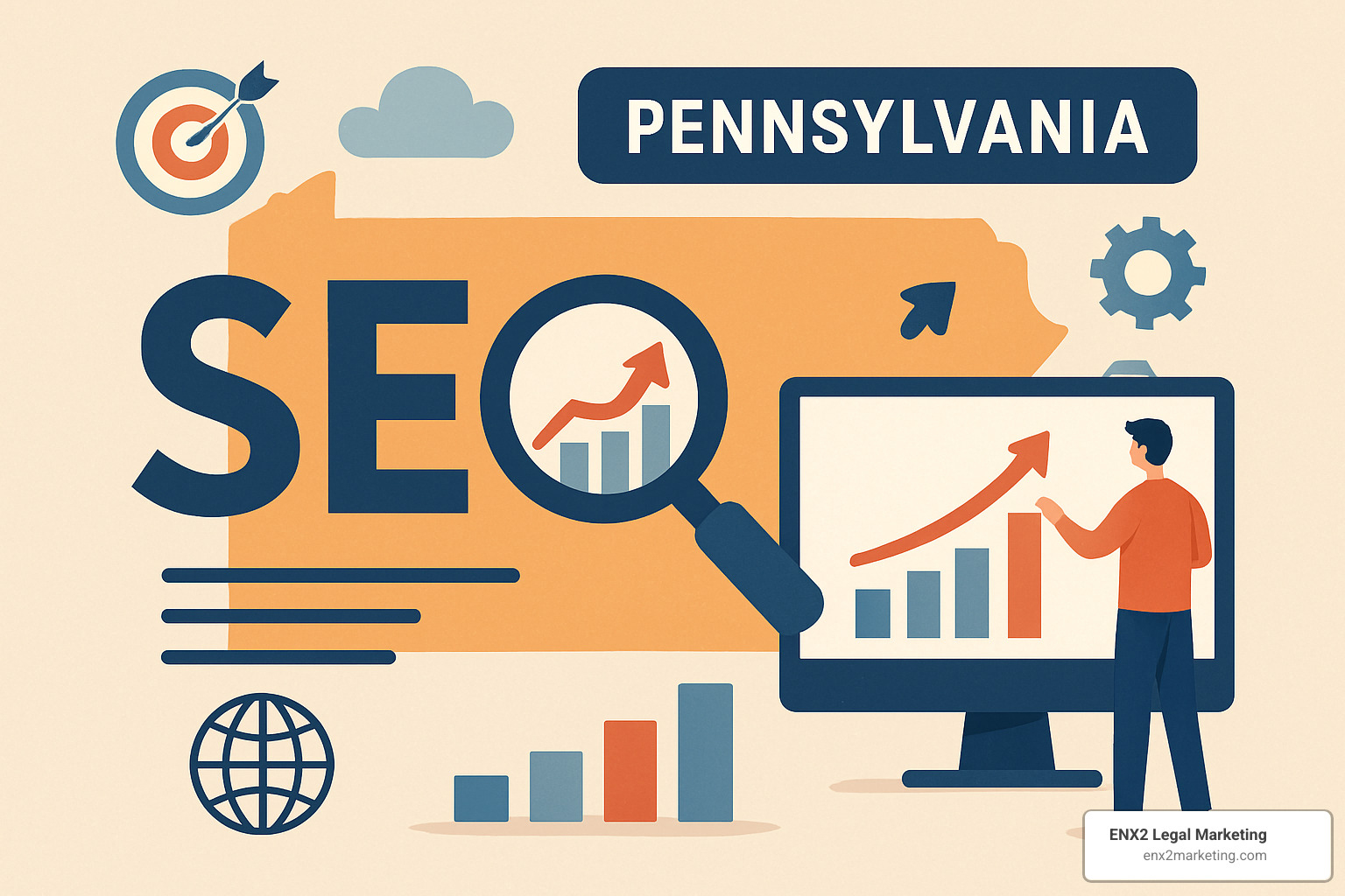 Google Map Pack results showing local businesses in Pennsylvania - seo pennsylvania