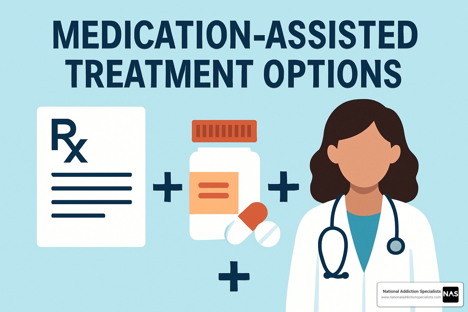decision tree for choosing MAT medications - medication-assisted treatment options