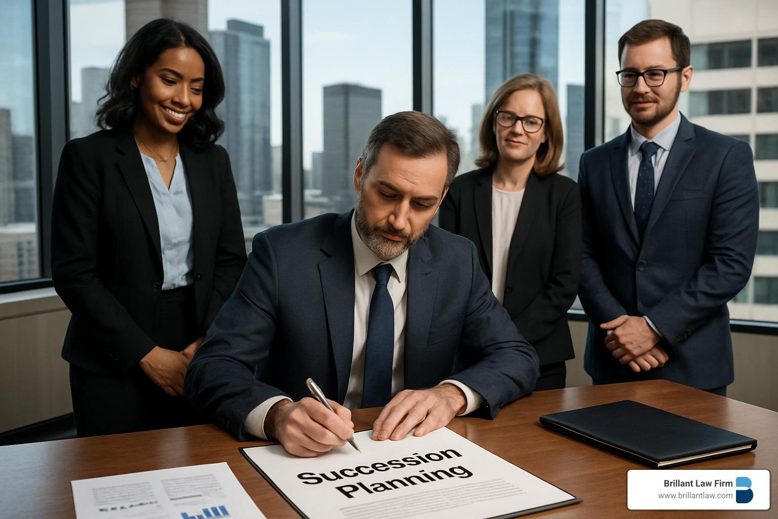 b6bde0f9c446a83cfbc5a067f3d13959c38ca9fc Estate Planning Made Easy—Strategies You Can Actually Use Discover estate planning strategies for Californians—protect assets, cut taxes, and secure your legacy with practical, expert tips. Business owner signing succession planning documents in a modern conference room - estate planning strategies