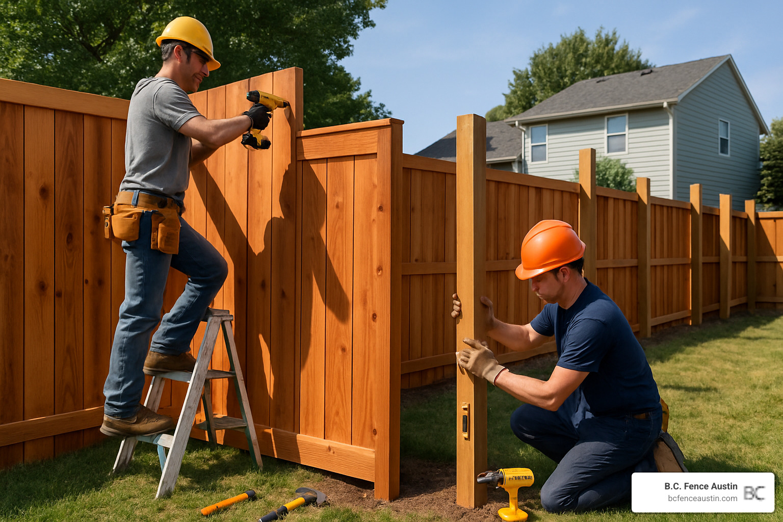 cedar fence installation - local fencing contractors