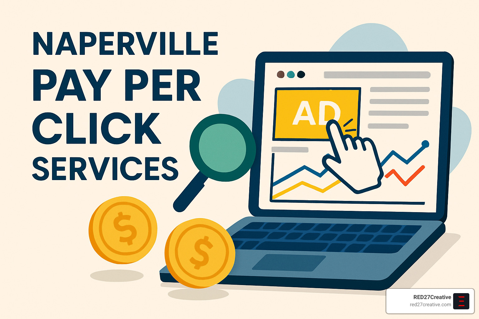 Pay Per Click Services in Naperville That Won't Break the Bank • naperville pay per click services • RED27Creative high-converting landing page design - naperville pay per click services
