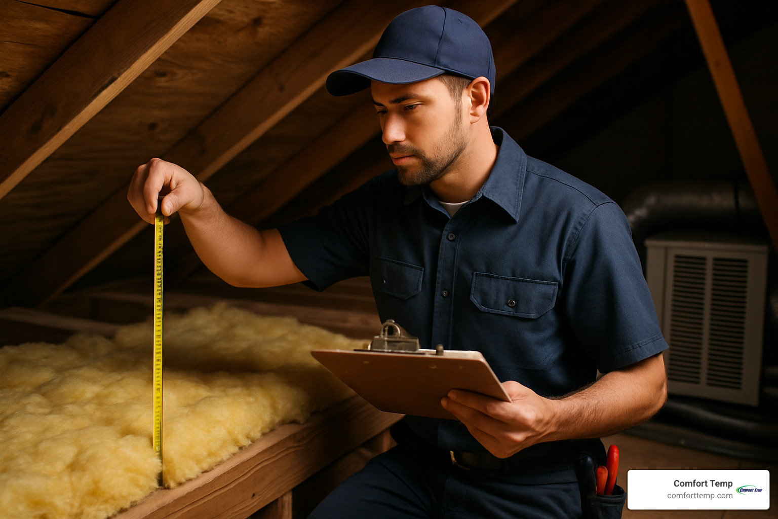 technician performing home assessment - install new aircon