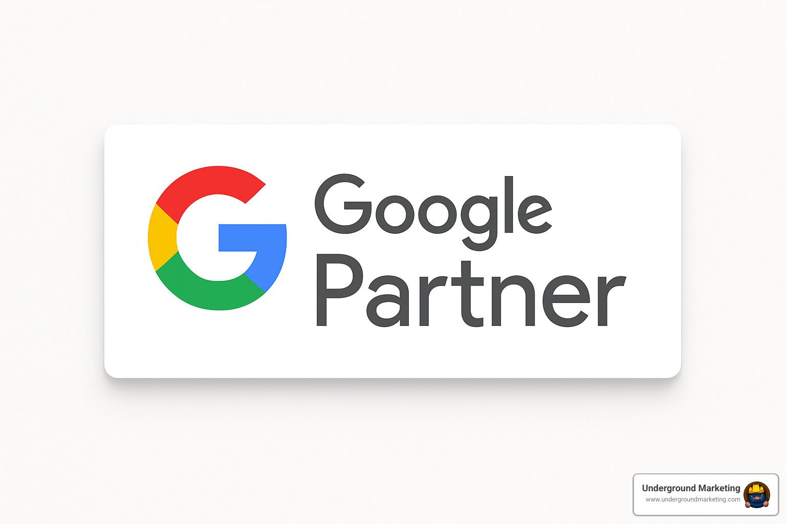 Google Partner badge - adwords agency near me