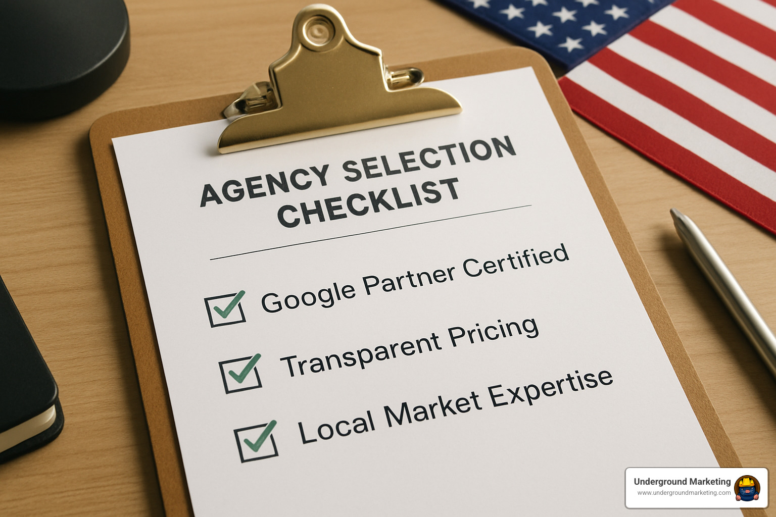 Agency selection checklist - adwords agency near me