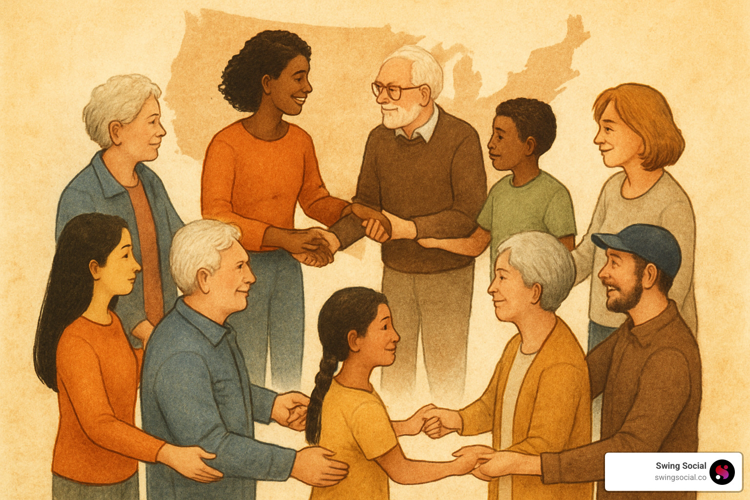 Connected community illustration - what does enm mean