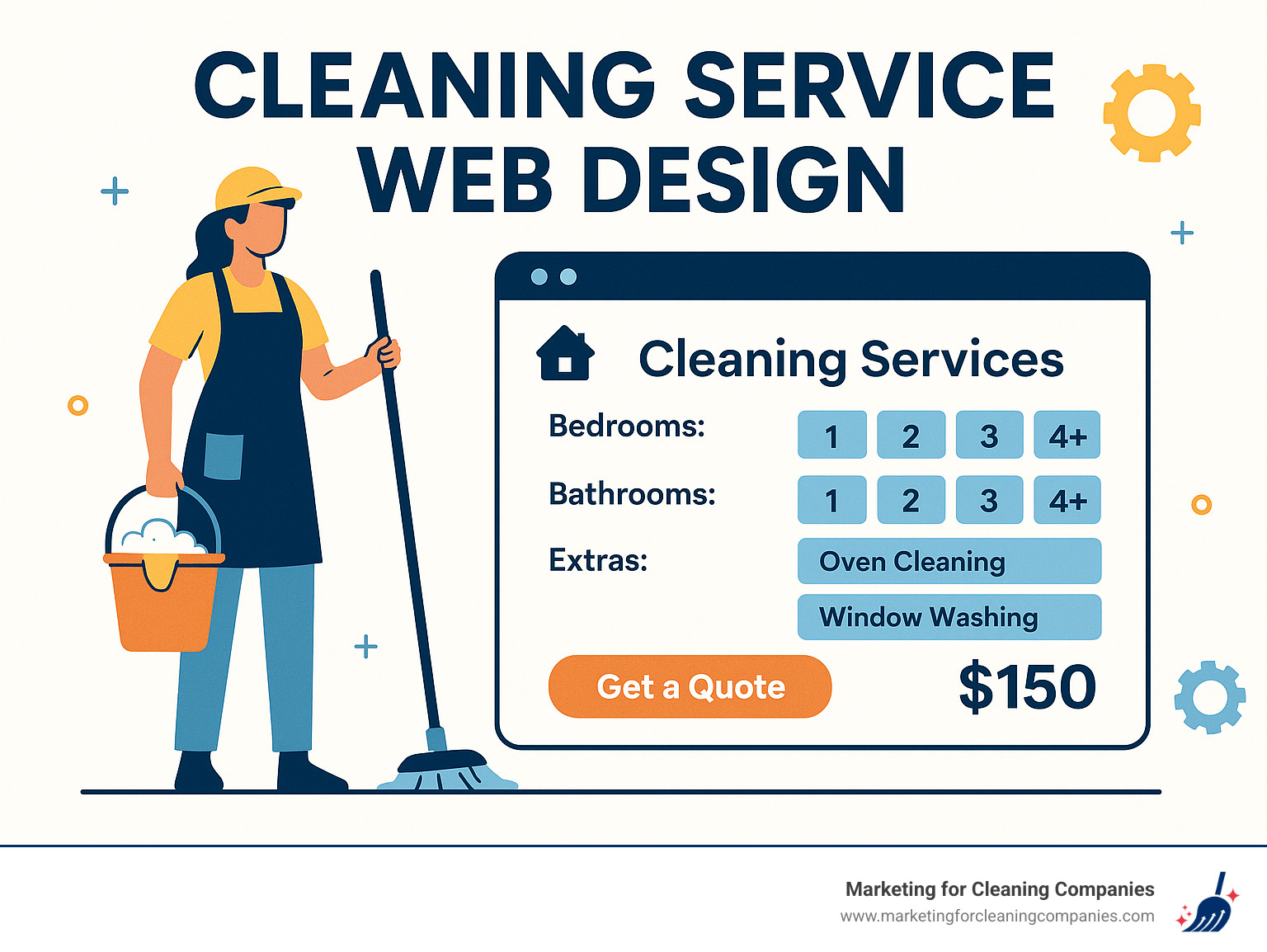 interactive price calculator interface - cleaning service web design interactive price calculator interface - cleaning service web design