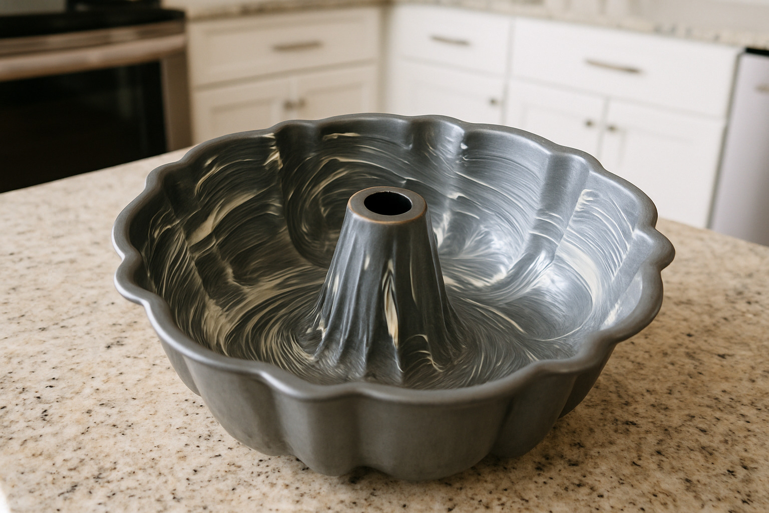 properly greased bundt pan - bundt cake