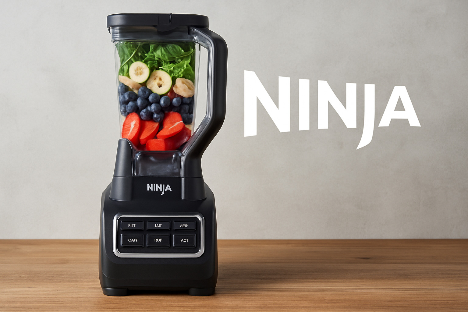 Close-up of ninja blender base showing model number location -  ninja blender