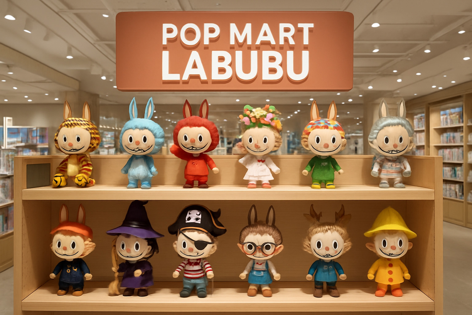 Labubu doll collection display - popmart Labubu doll collection display - popmart