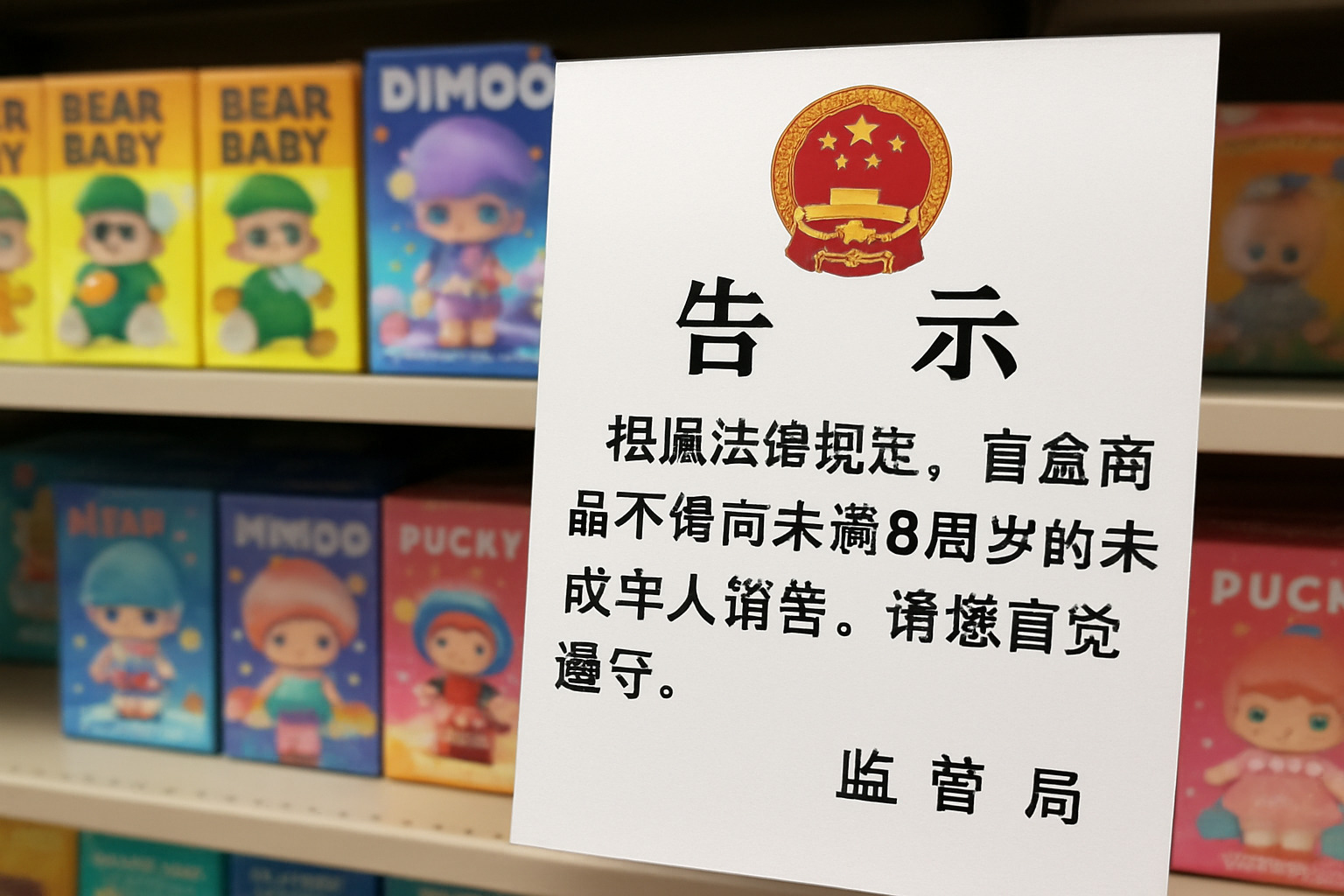 Chinese regulatory notice about blind box sales - popmart Chinese regulatory notice about blind box sales - popmart