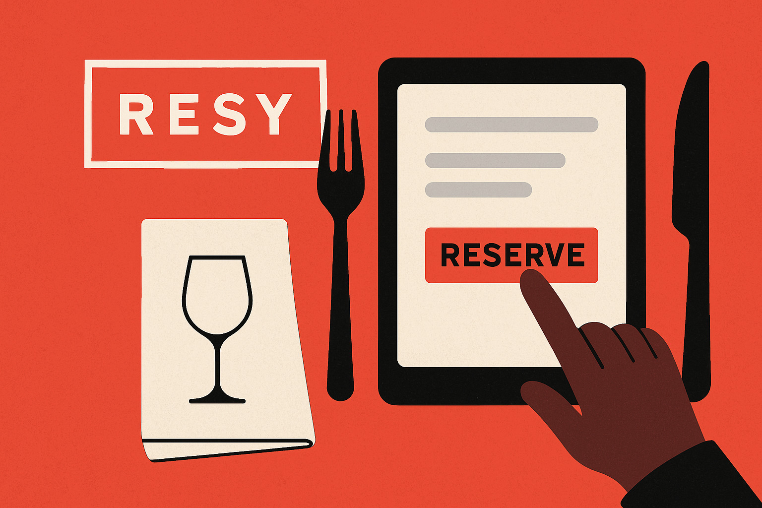 resy app interface showing search results, booking options, and restaurant details - resy