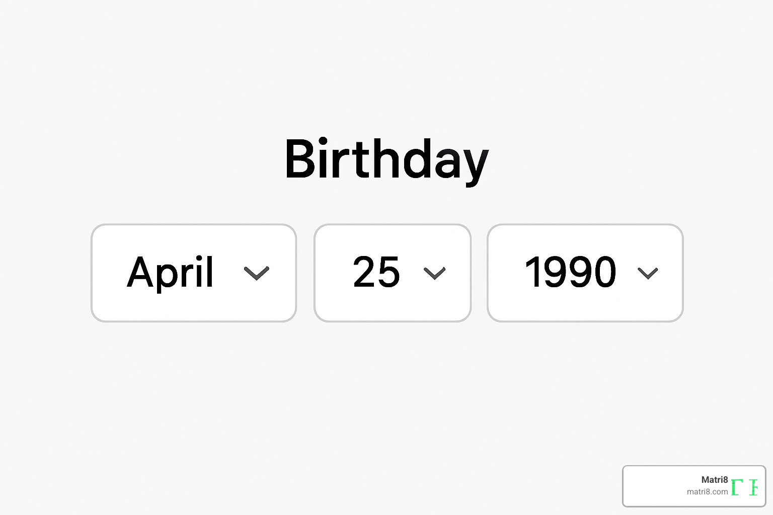 birthday input interface showing date selection fields - chinese zodiac calculator birthday input interface showing date selection fields - chinese zodiac calculator