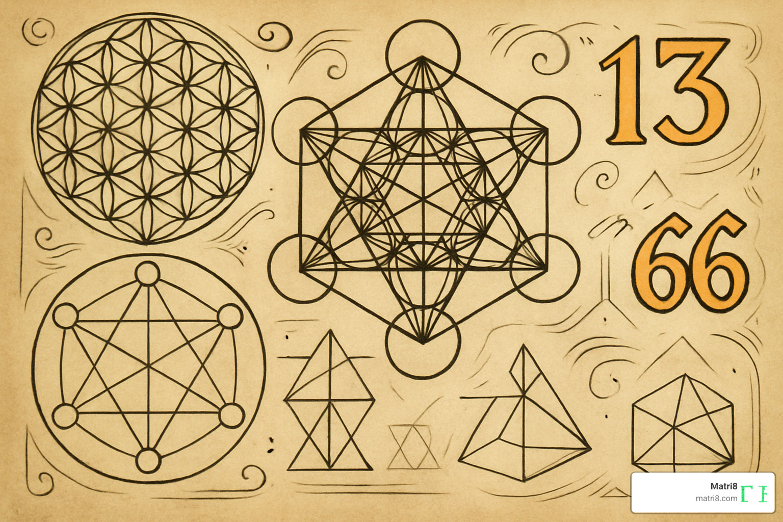sacred geometry patterns with significant numbers highlighted - arithmancy sacred geometry patterns with significant numbers highlighted - arithmancy