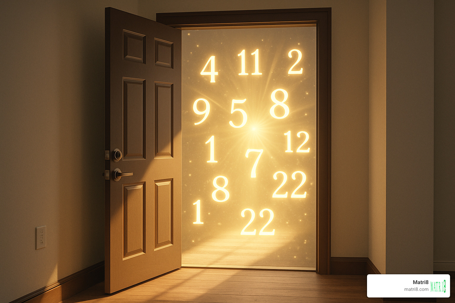 open door leading to a bright future with numerological symbols floating around - birthday number meaning numerology open door leading to a bright future with numerological symbols floating around - birthday number meaning numerology