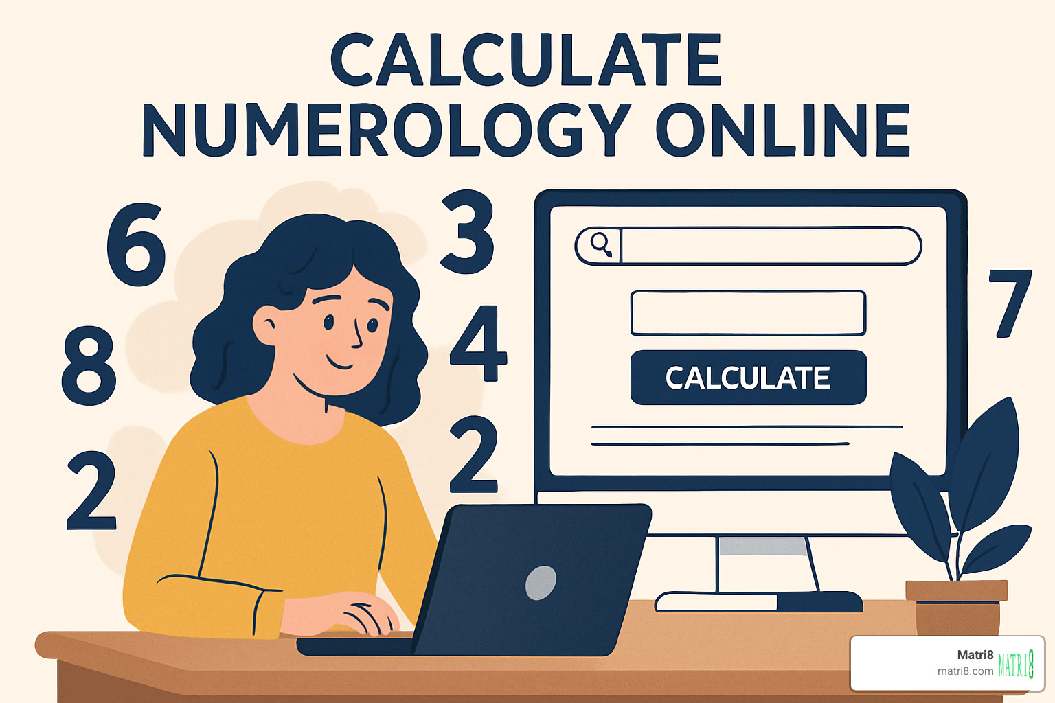online numerology calculator interface - calculate numerology online