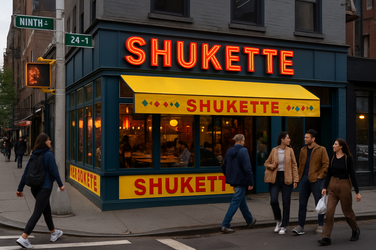 exterior view of Shukette restaurant in Chelsea - shukette