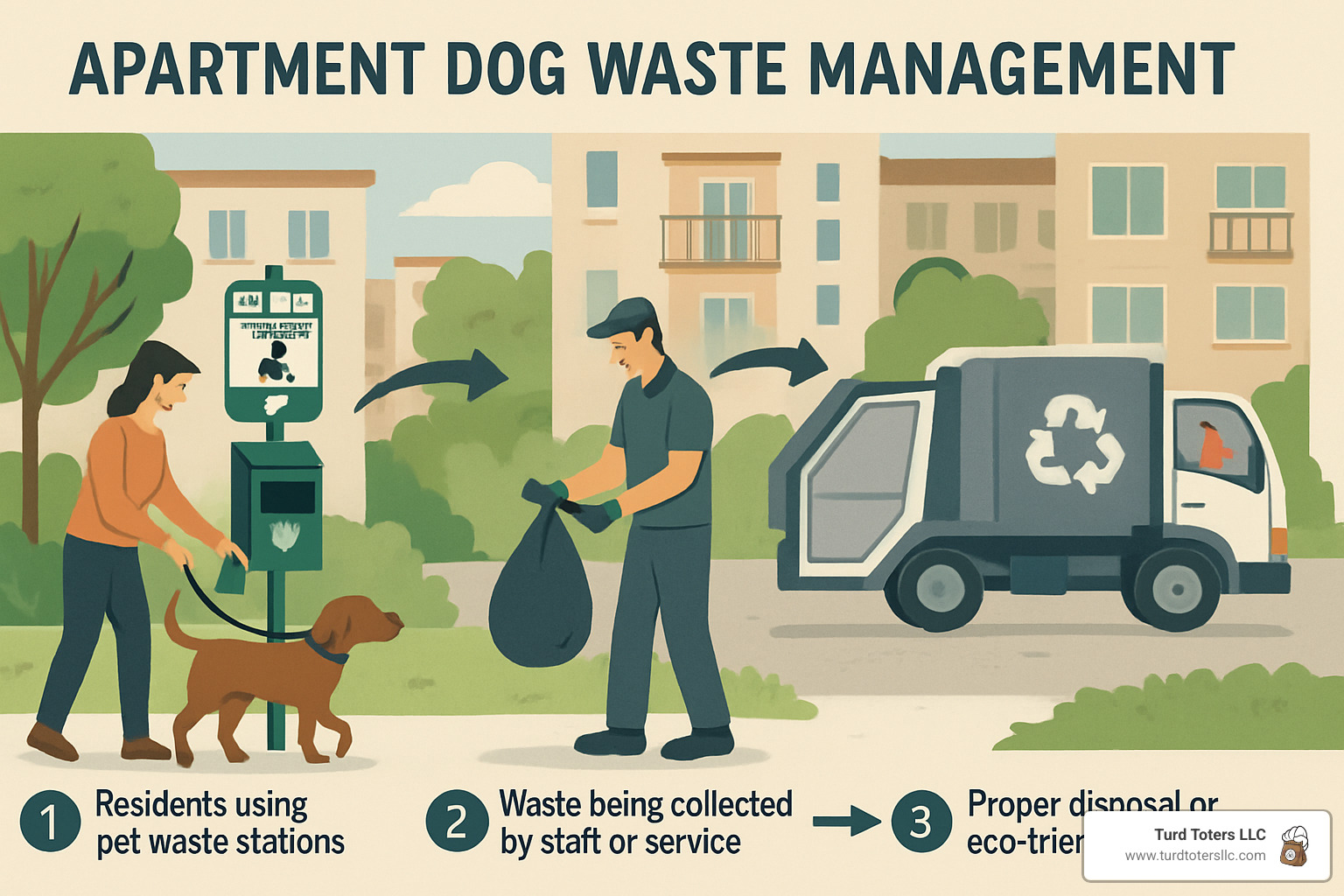 apartment dog waste management workflow - dog poop removal for apartments